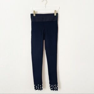 Zara Women's Ponte Leggings Ankle Pearls Black Elastic Stretch XS